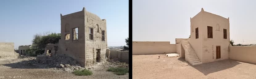 Restoration work of Bin Dulum compound